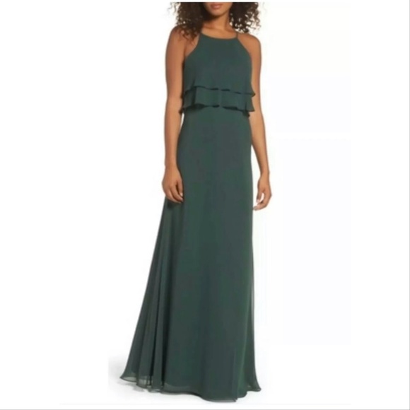 Jenny Yoo Charlie Ruffle Bodice Gown - Picture 11 of 12